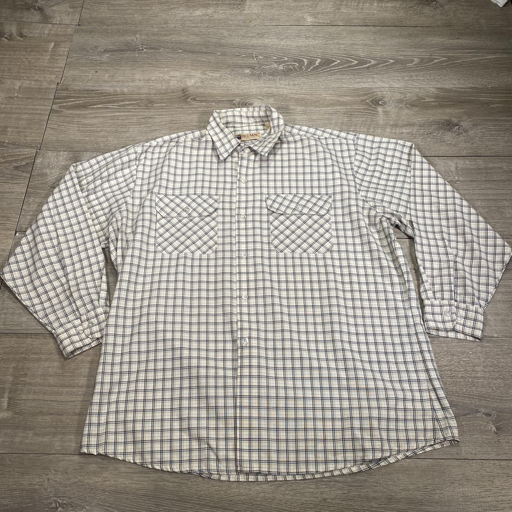 Big Mac Shirt Mens Extra Large Plaid‎ Button Up Long Sleeve Workwear Vintage